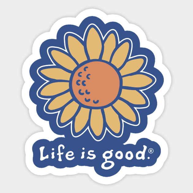 Life Is Really Good Sunflower 2 Sticker by CedricPatels